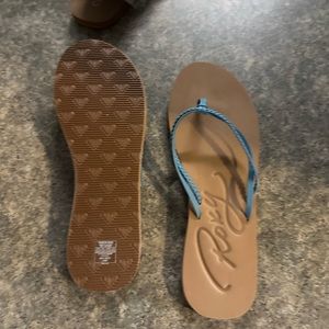Roxy Flip Flops size 10